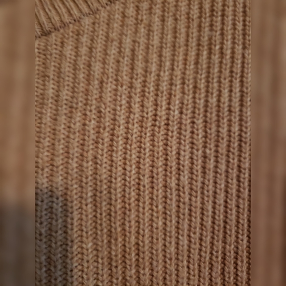 Madewell Heather Rosewater Patch Pocket Pullover Sweater Beige S - Picture 4 of 8